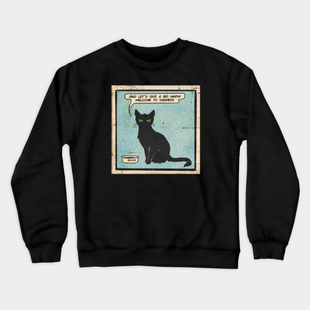 Salem the Cat Vintage Comic Crewneck Sweatshirt by This Is Fun, Isn’t It.